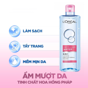 NƯỚC TẨY TRANG LÀM SẠCH SÂU 3-IN-1 400ML-DƯỠNG DA ẨM