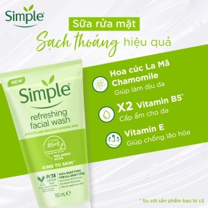 Sữa rửa mặt Simple