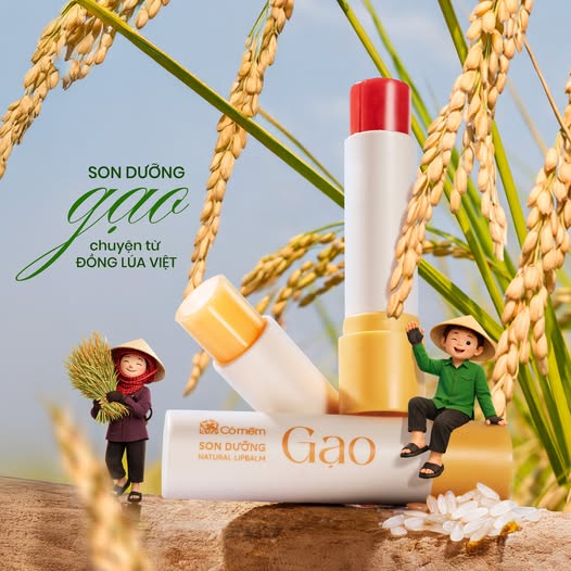 Son dưỡng gạo Cỏ mềm không màu 3.6g
