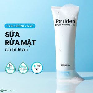 Sữa rửa mặt tạo bột làm sạch da DIVE IN Cleansing Foam chứa HA