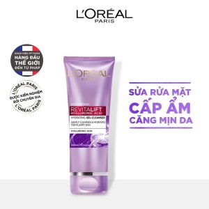 Sữa rửa mặt giúp da sáng mịn L'oreal Paris Revitalift Hyaluronic Acid 100ML