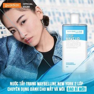 Nước Tẩy Trang Mắt Và Môi Chuyên Dụng 2 Lớp Maybelline