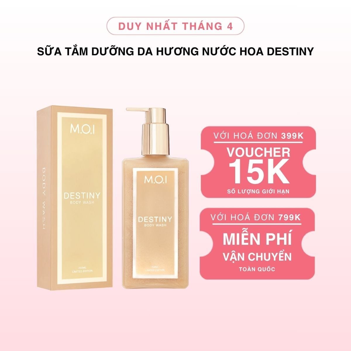 Sữa Tắm Dưỡng Da Hương Nước Hoa Destiny